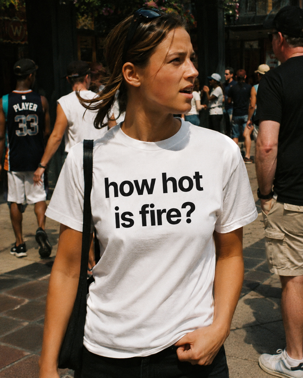 how hot is fire? tee